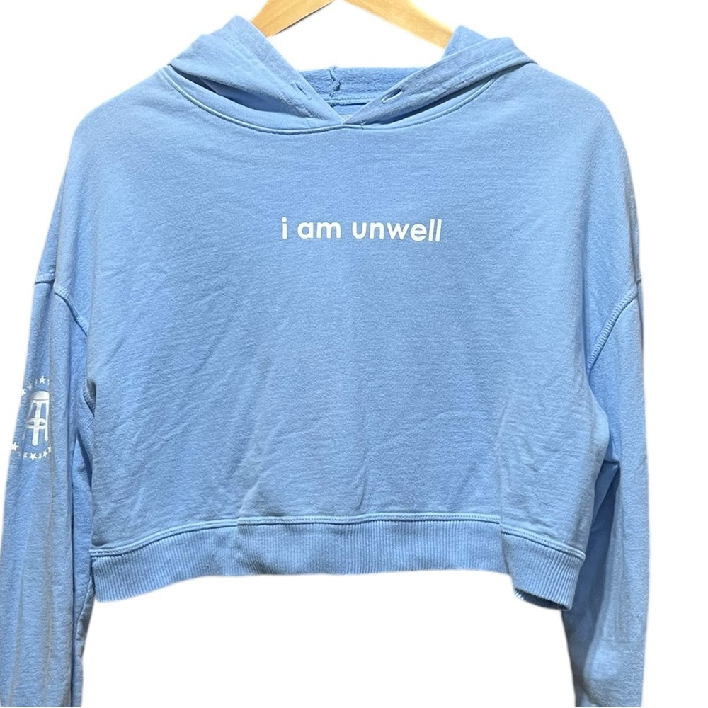 Barstool Chicks from Barstool Sports Blue Crop I am Unwell Call Her daddy Hoodie
